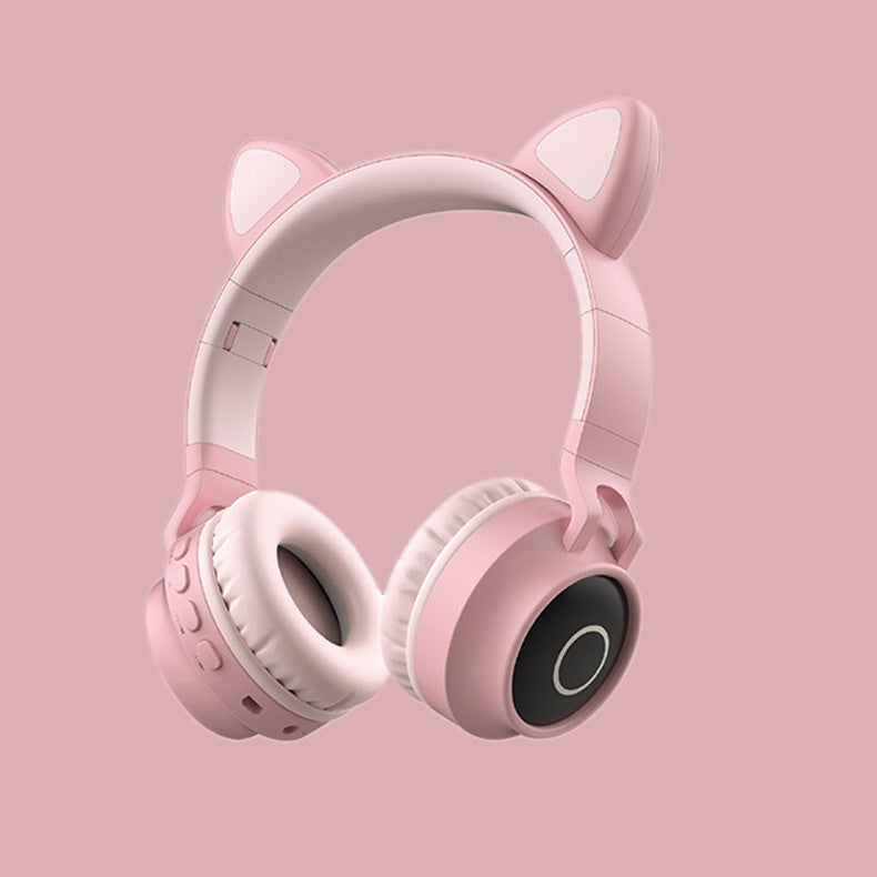 Casque Sans Fil LED "oreilles de chat". Casque pour enfants. Bluetooth 5.0. Pliable. Le meilleur cadeau fun et stylé!