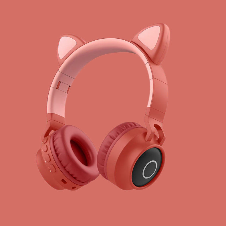 Casque Sans Fil LED "oreilles de chat". Casque pour enfants. Bluetooth 5.0. Pliable. Le meilleur cadeau fun et stylé!