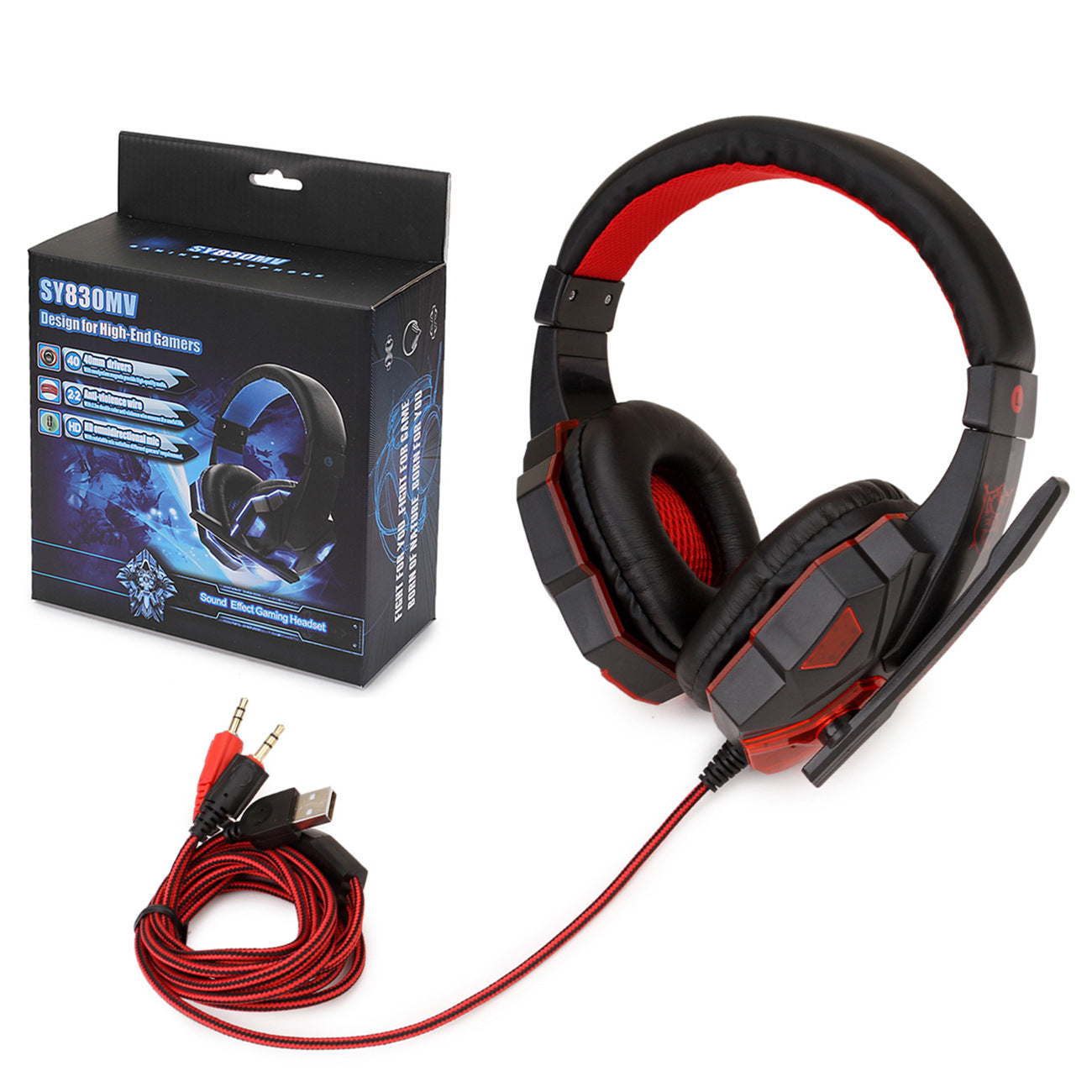 Casque sans fil lumineux pour Gamers!