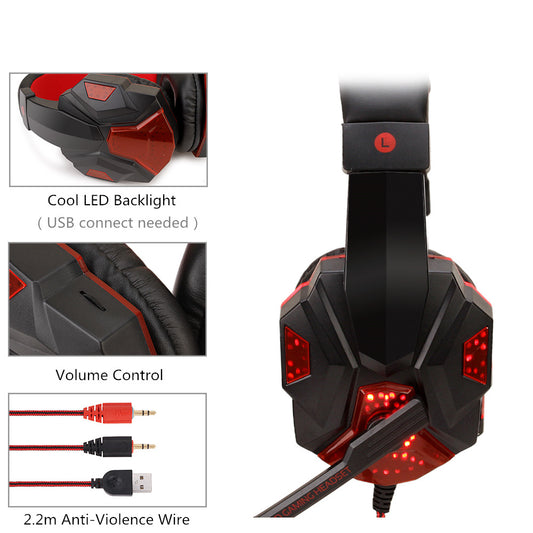 Casque sans fil lumineux pour Gamers!