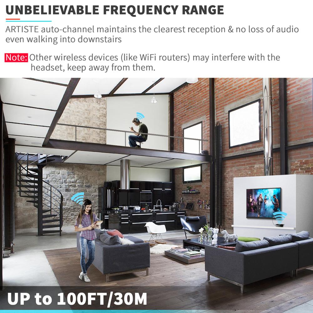 Casque TV sans fil - large gamme de fréquences. Incroyable finesse du son!