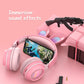 Casque Sans Fil oreilles de chat. LED lumineux. Pour enfants. Meilleur cadeau!
