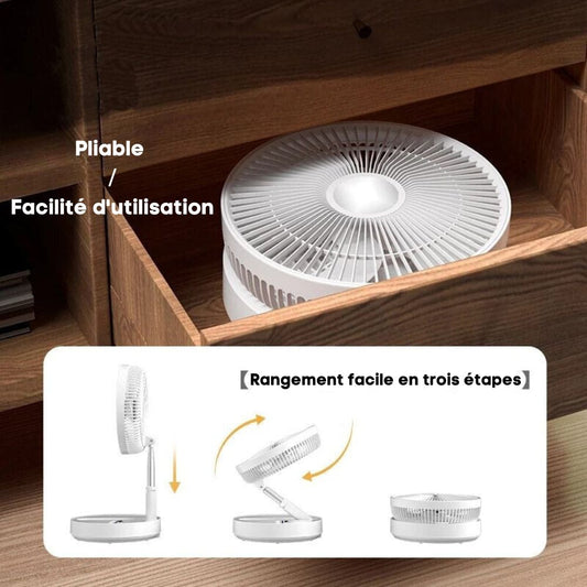 FoldAir - Ventilateur portable rétractable sans fil